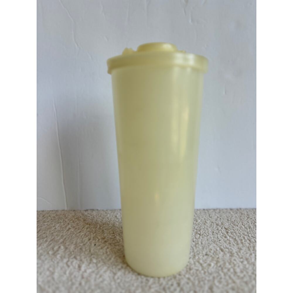 Vintage 1954 Tupperware White #107 Tumbler #307 Pouring Lid &‎ #207 Snap Cap